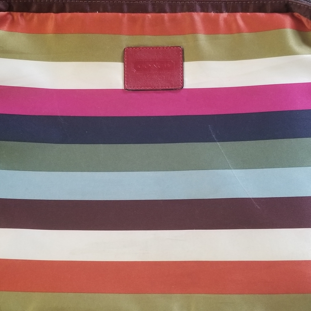 Coach legacy stripe 13x11 laptop case